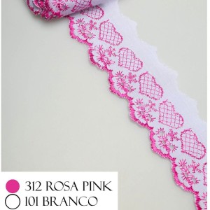 BORDADO CTL114 312 PINK 5,0CM 13,7M