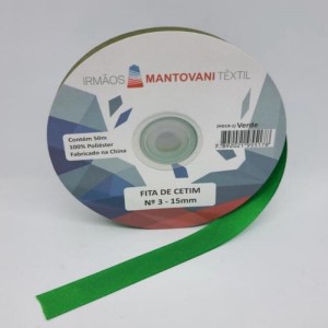 FITA CETIM N3 15MM 50M VERDE MANTOVAN