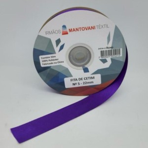 FITA CETIM N5 22MM 50M ROXO MANTOVANI