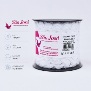 SIANINHA DE ALGODAO BCO 334/07 9MM 50M