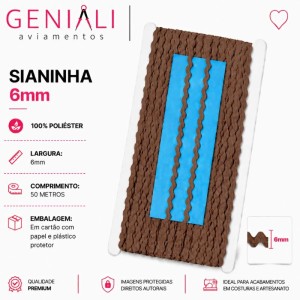 SIANINHA 6MM 290 MARROM 50M - NYBC
