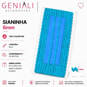 SIANINHA 6MM 199 TURQUESA 50M - NYBC